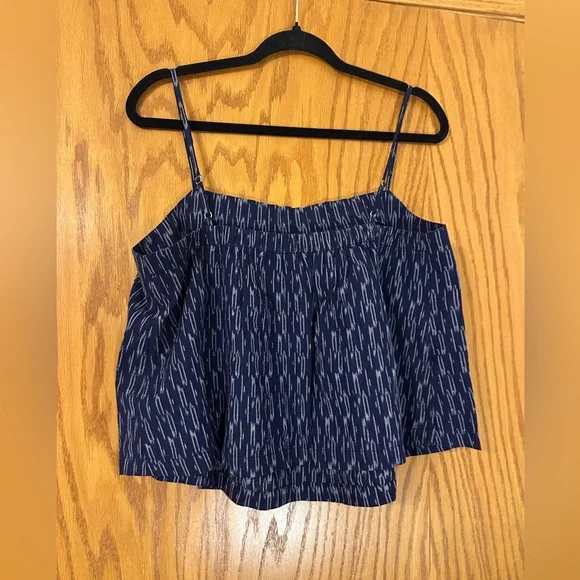 Outerknown x Piece&Co Tides Tank - NWT - Size L Blue Patterned Women's Top - Picture 3 of 12